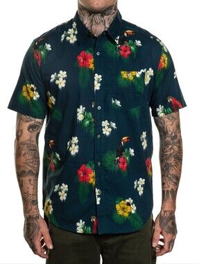 NWT | Pardy Time "On Acid" Tropical Shirt | Medium